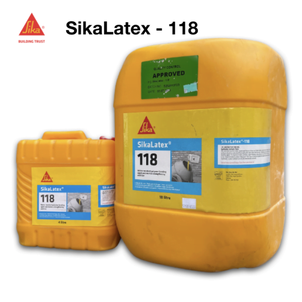 SikaLatex®-118 WATER-RESISTANT POLYMER BONDING AGENT AND MORTAR ...