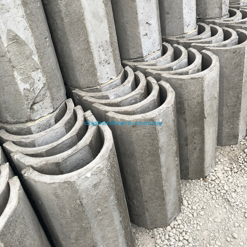 Half Round Concrete Drain - Chghardware