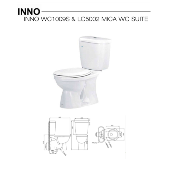 Lc 100 Inno INNO-WC1009 (S-Trap) & LC5002 Mica WC Suite - chghardware